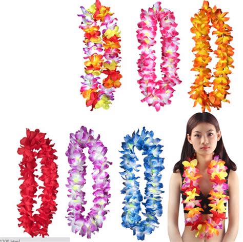 artificial silk flower lei